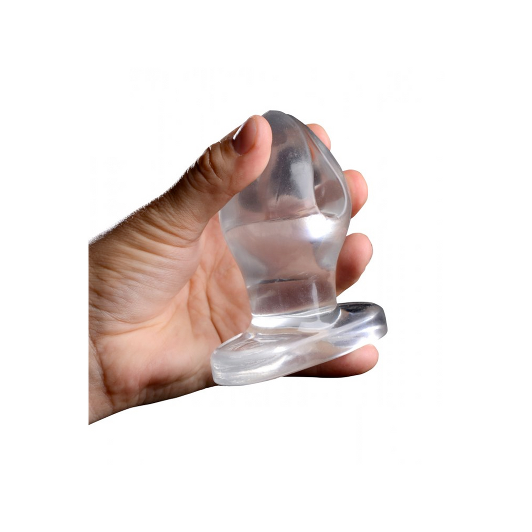 Anchored Clear Butt Plug 9.53 cm – Intense Pleasure