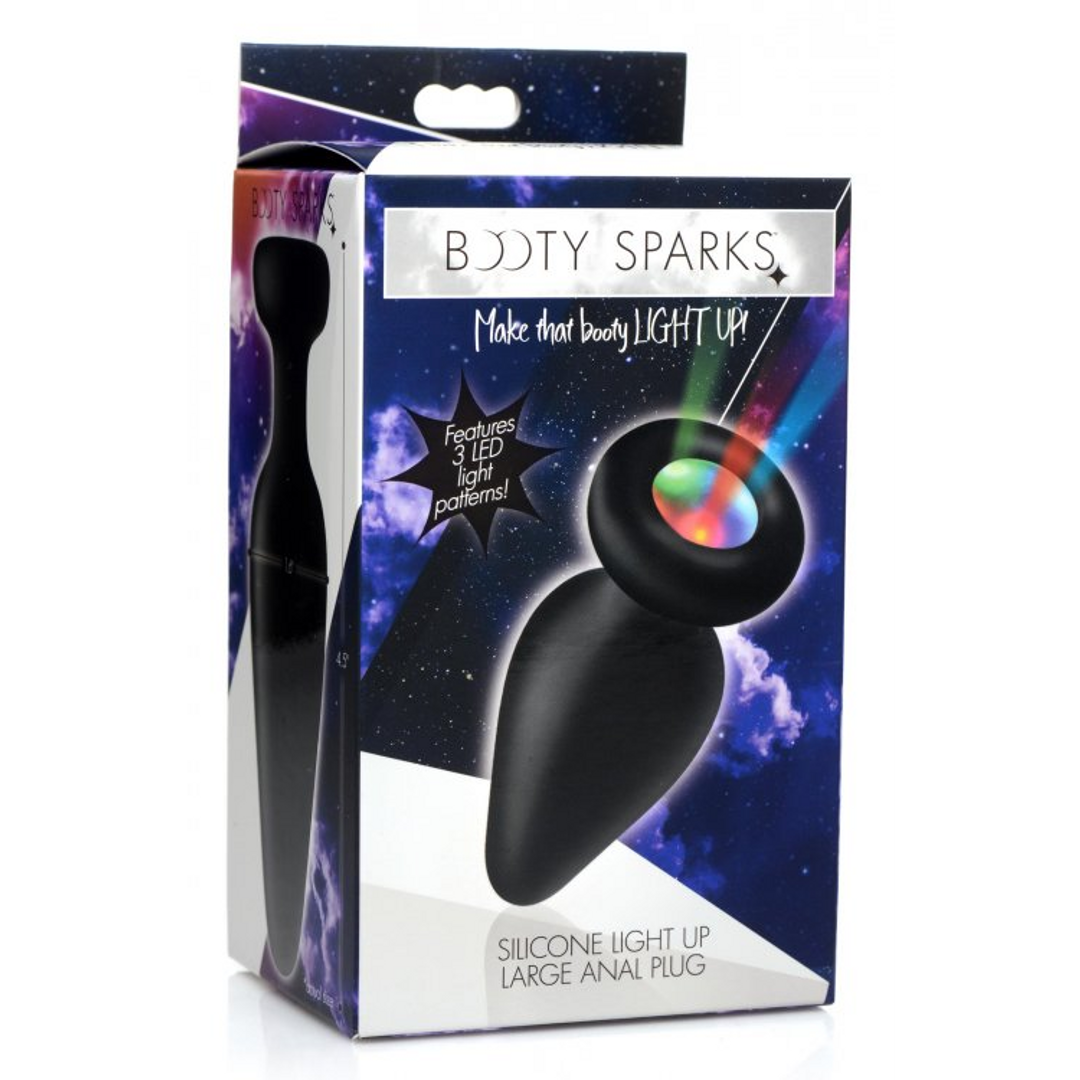 Leuchtender Silikon-Butt Plug 11,4 cm – LED-Spielspaß