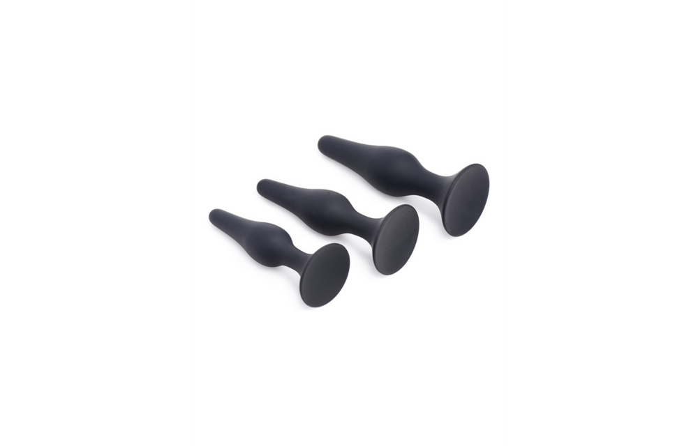 Triple Spire Taps 11,4 cm – Konisches Silikon-Trainingsset Schwarz