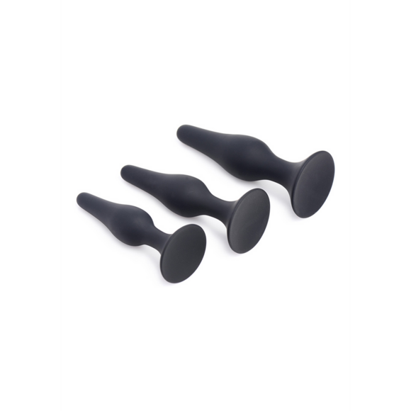 Triple Spire Taps 11.4 cm - Tapered Silicone Trainer Set Black