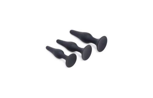 Triple Spire Taps 11.4 cm - Tapered Silicone Trainer Set Black