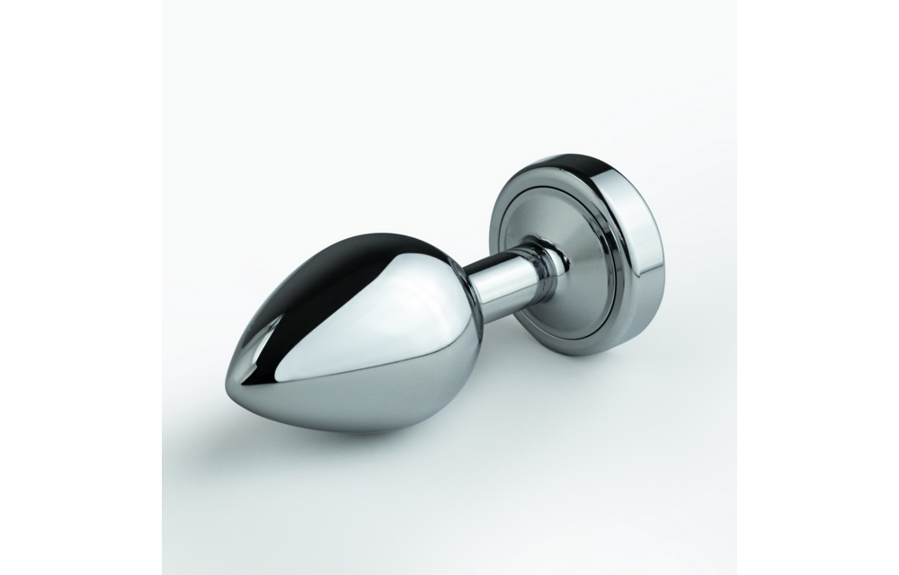 Borealis - Metal Anal Plug with LED RGB - Medium - Silver