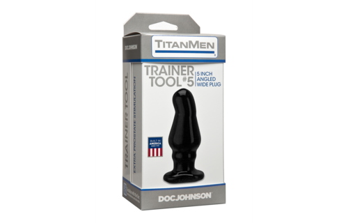 Master Tool #5 Butt Plug 12,5 cm – Anale Trainer PVC zwart