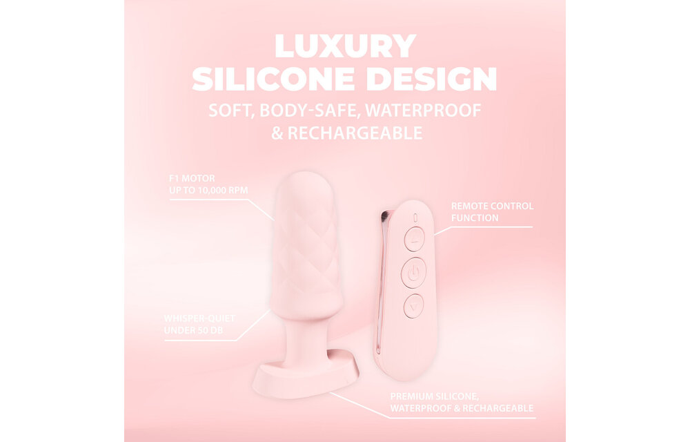 Velvet Vibrerende Plug Roze 9,8 cm | Stil, Krachtig & Veilig