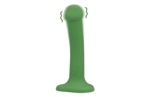 Nicht-phallischer vibrierender Dildo klein Waldgrün – Loveline