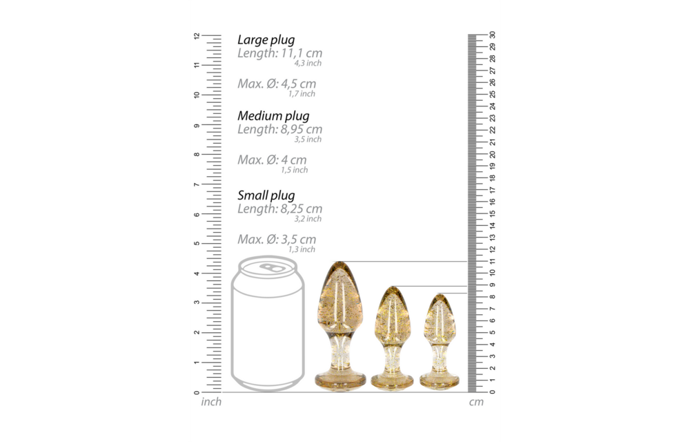 Acryl-Buttplug-Set 7-12 cm – Sicheres & komfortables Vergnügen