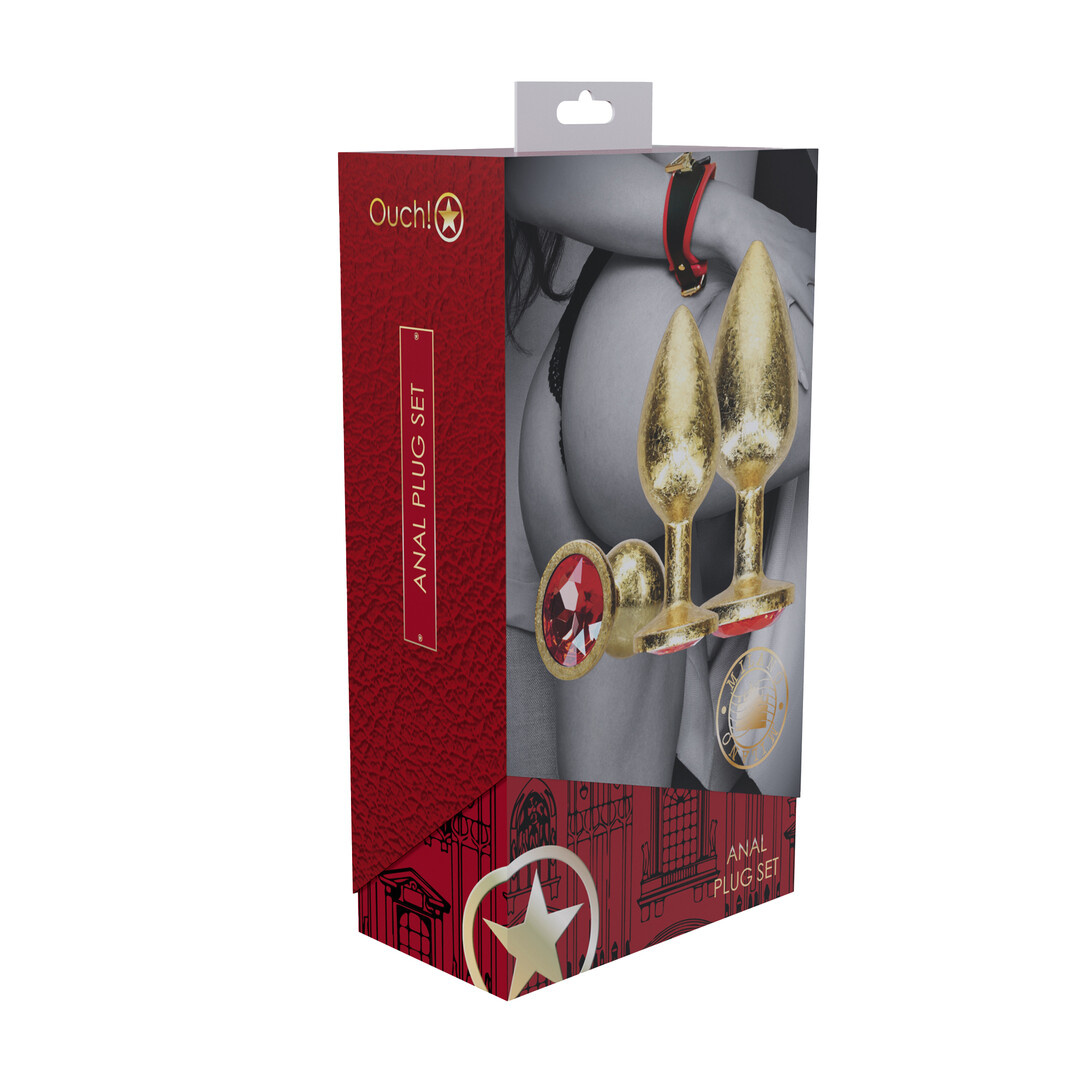 Milan Collection - Metall Analplug Set - Gold