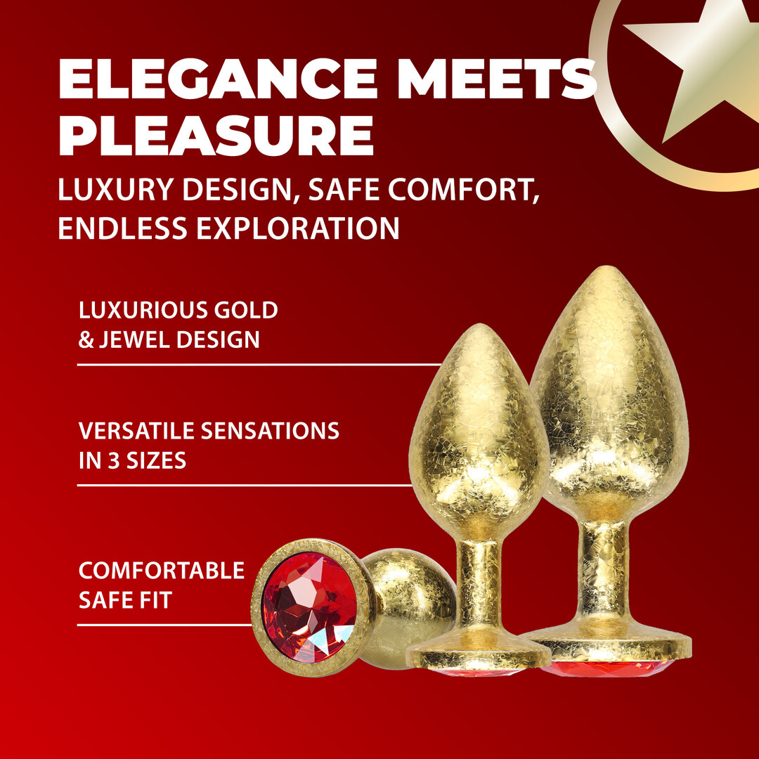 Milan Collection - Metalen Anale Plug Set - Goud