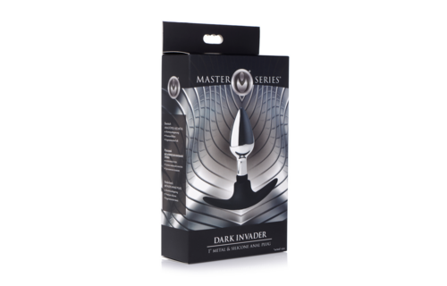 Dark Invader Anale Plug 17,8 cm Metaal & Siliconen Klein