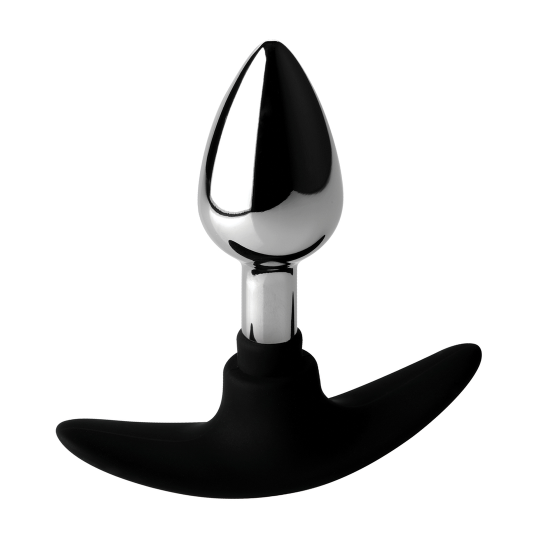 Dark Invader Anal Plug 17.8 cm Metal & Silicone Small