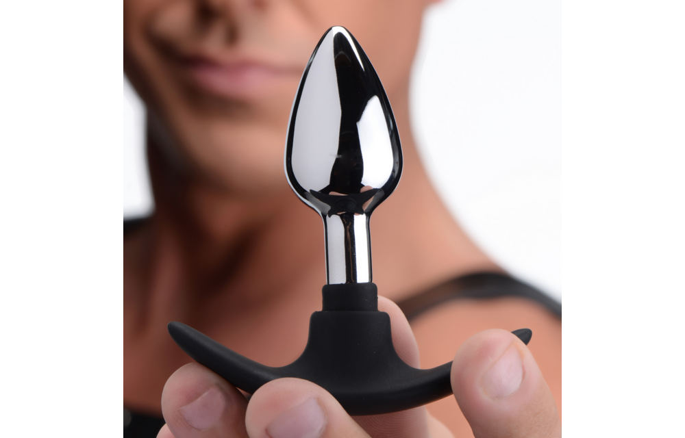 Dark Invader Analplug 17,8 cm Metall & Silikon Klein