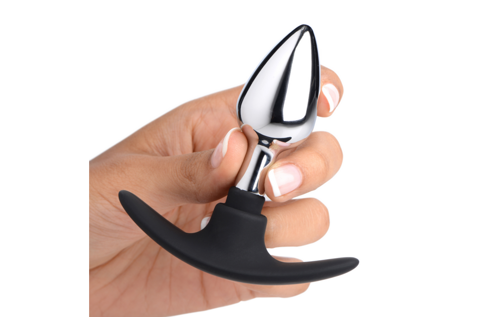 Dark Invader Anal Plug 17.8 cm Metal & Silicone Small