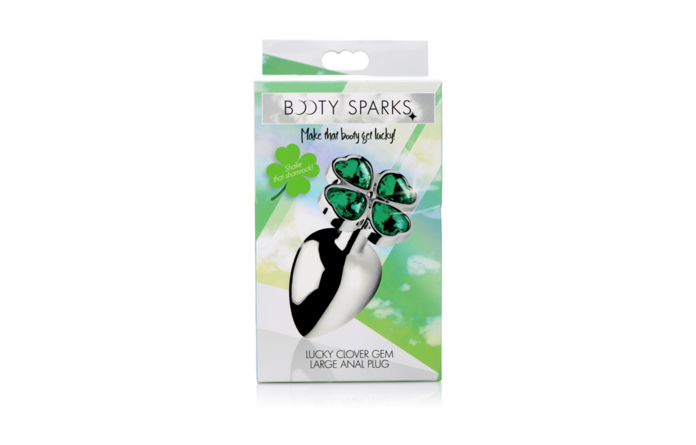 Lucky Clover Gem Butt Plug 9.2 cm – Stylish Anal Plug