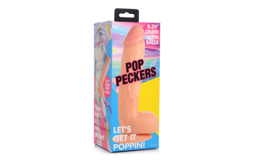 POP Dildo mit Hoden 22,8 cm – Fest & realistisch PVC