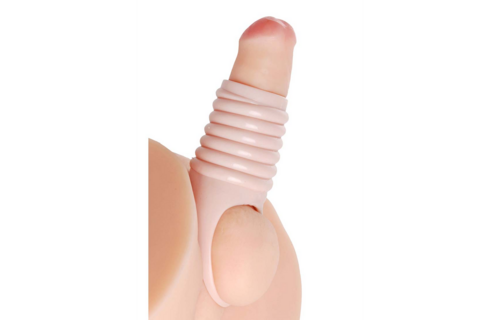 Realistically Ribbed Penis Enlargement Sleeve – Intense Sensation