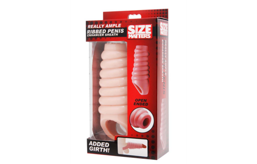 Really Spacious Ribbed Penis Enlargement Sleeve