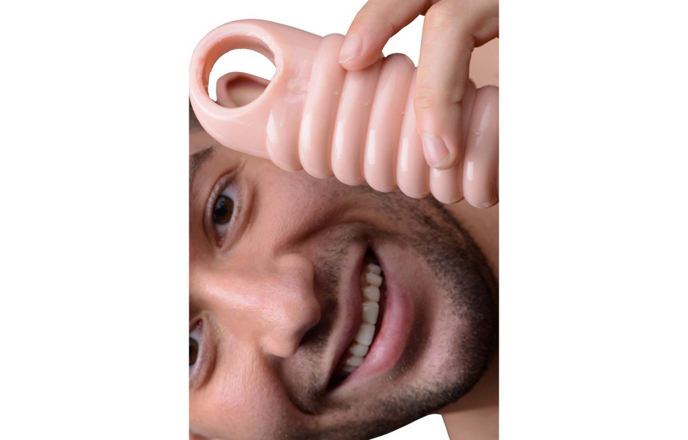 Really Spacious Ribbed Penis Enlargement Sleeve