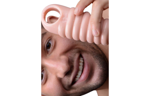 Echt Ruim Geribbelde Penisvergroting Sleeve