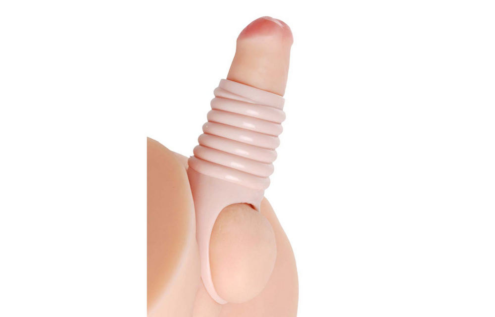 Really Spacious Ribbed Penis Enlargement Sleeve