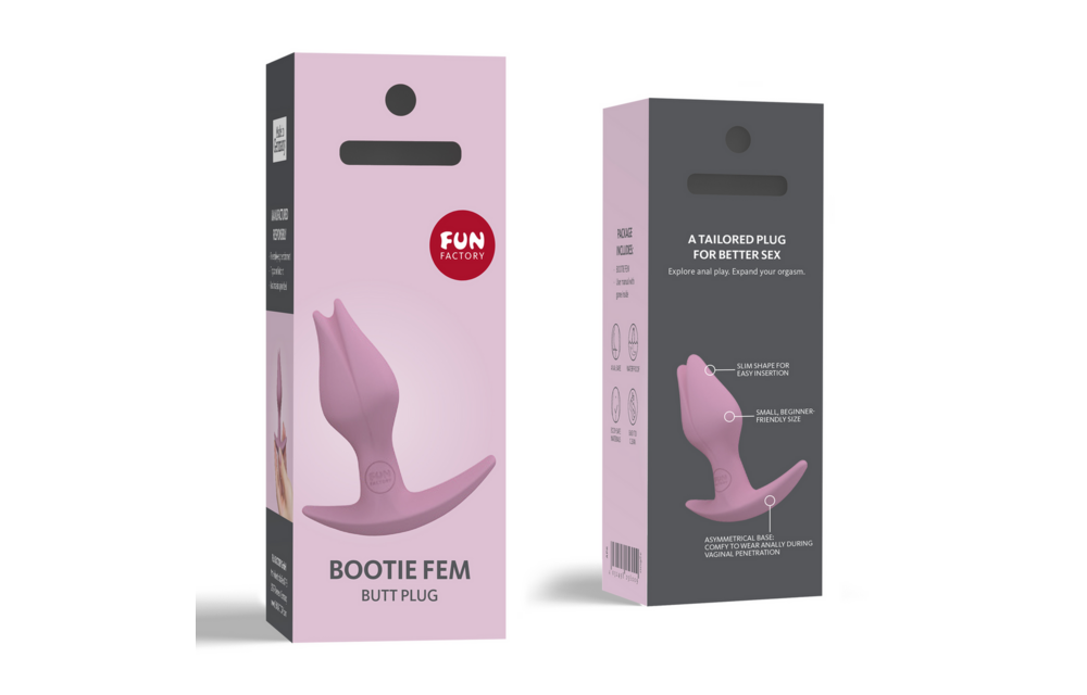 BOOTIE FEM Butt Plug Pink 8.5 cm - Comfortable Silicone Plug