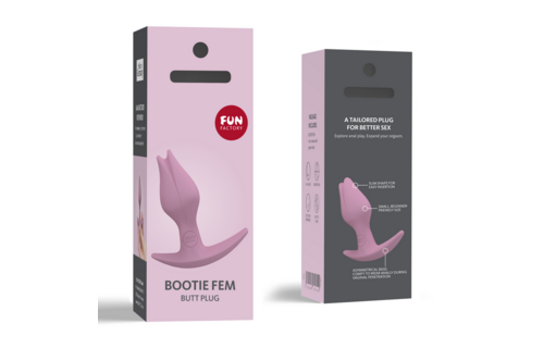 BOOTIE FEM Butt Plug Roze 8,5 cm - Comfortabele Silicone Plug