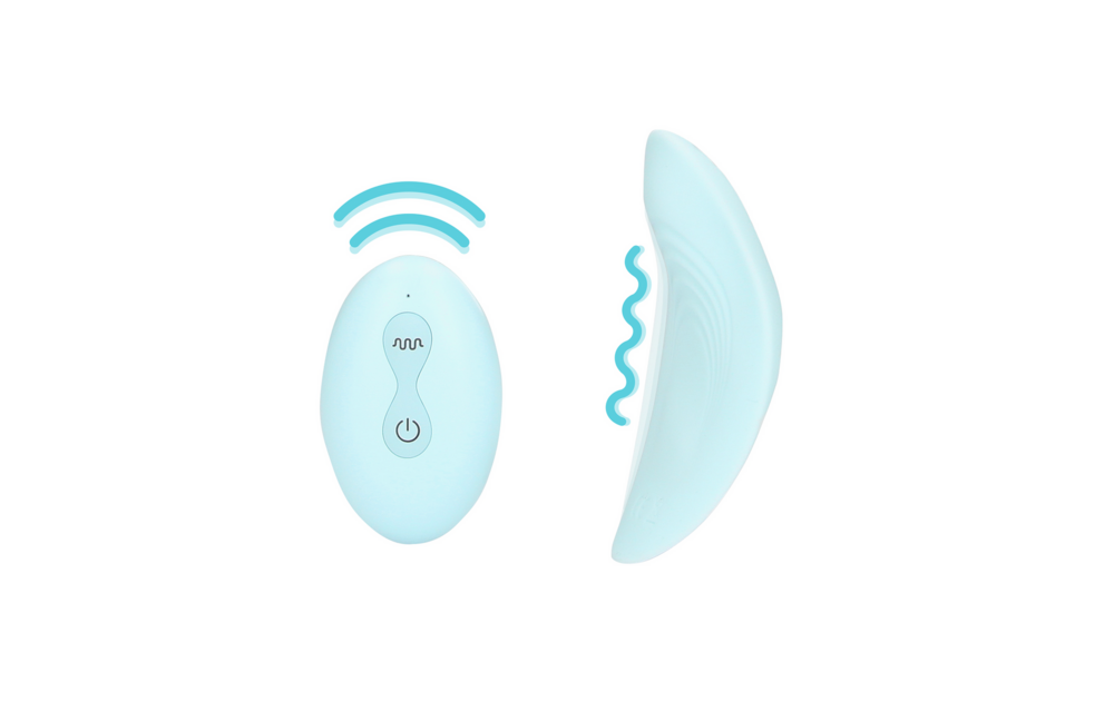 Panty Vibrator met Afstandsbediening - Arctic Blue