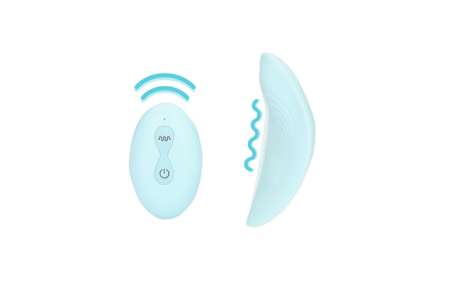 Panty Vibrator with Remote Control - Discreet Pleasure Blue