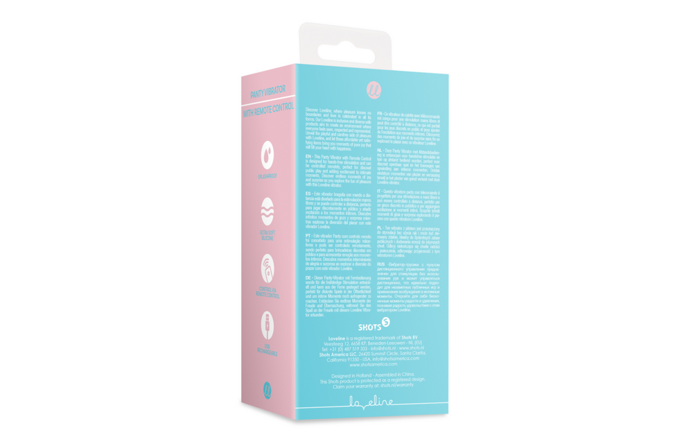 Panty Vibrator with Remote Control - Arctic Blue