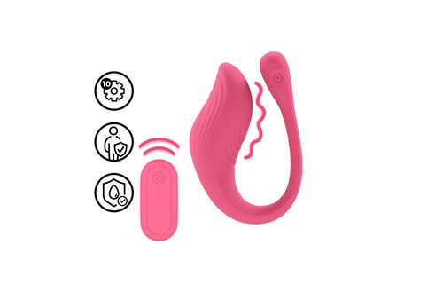 Vibrerende Roze G-Spot Vibe met Afstandsbediening | Loveline