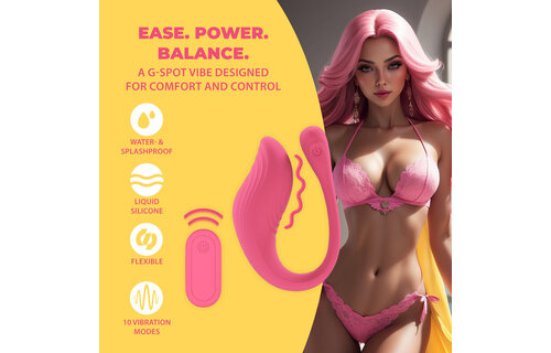 Vibrating Pink G-Spot Vibe with Remote Control | Loveline