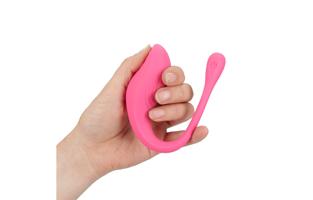 Vibrierender rosa G-Punkt-Vibrator mit Fernbedienung | Loveline