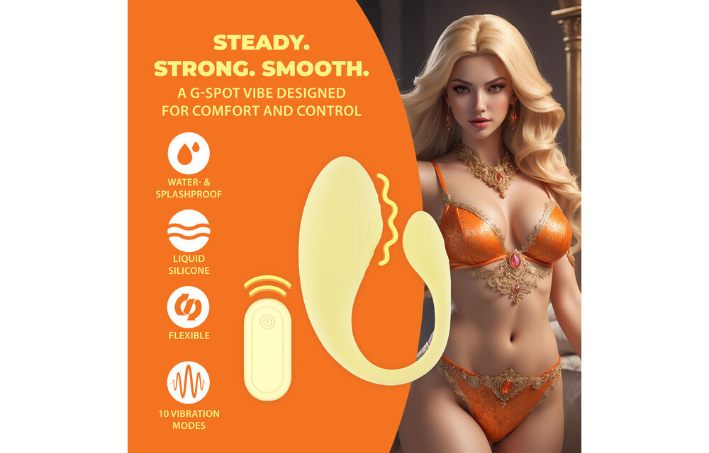 Vibrerende G-Spot Vibe Geel met Afstandsbediening | Loveline