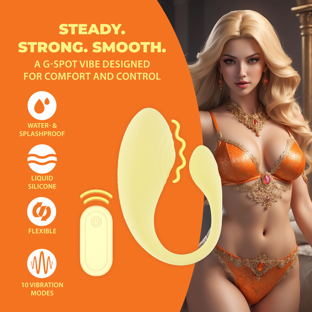 Vibrerende G-Spot Vibe Geel met Afstandsbediening | Loveline