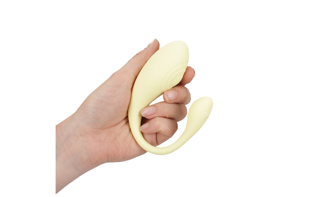 Vibrierender G-Punkt-Vibrator in Gelb mit Fernbedienung | Loveline