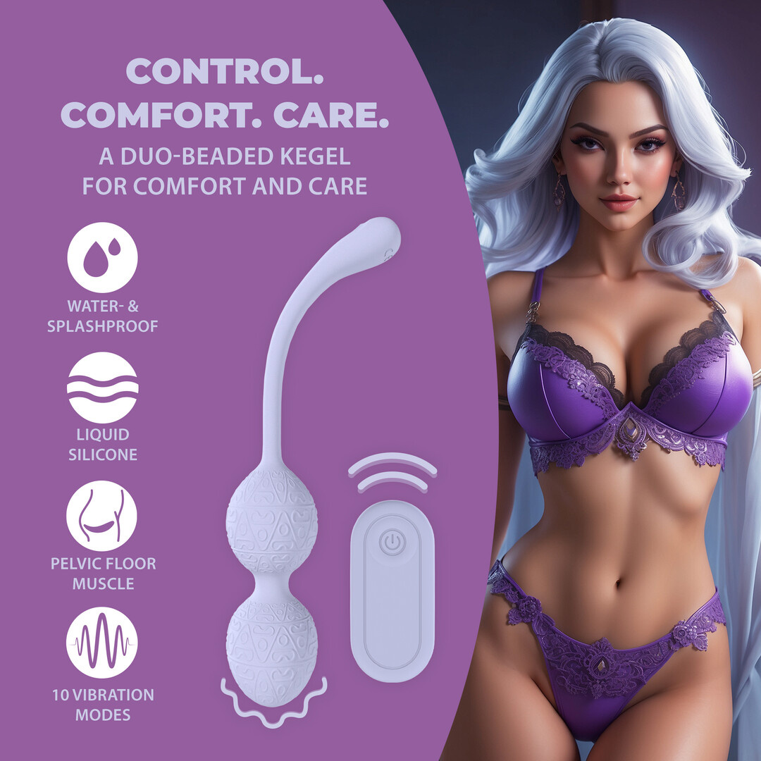 Vibrating Kegel Ball Lavender with Remote Control | Loveline