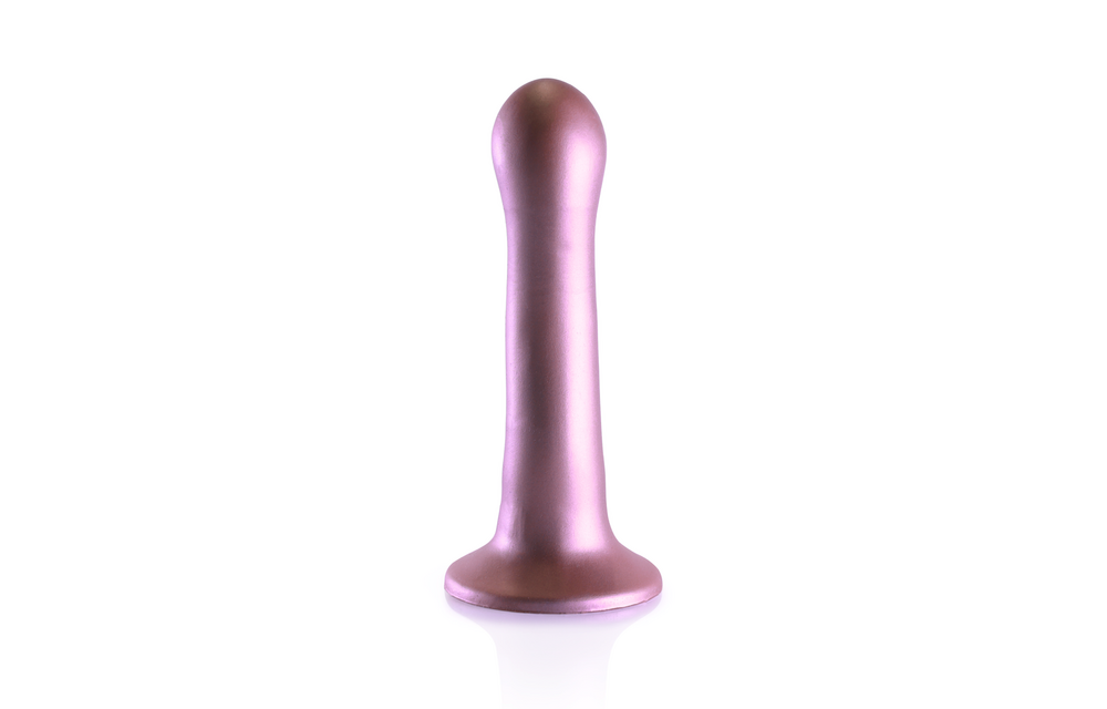 Ultra Zachte Curvy G-Spot Dildo 17 cm Roségoud | Ouch!