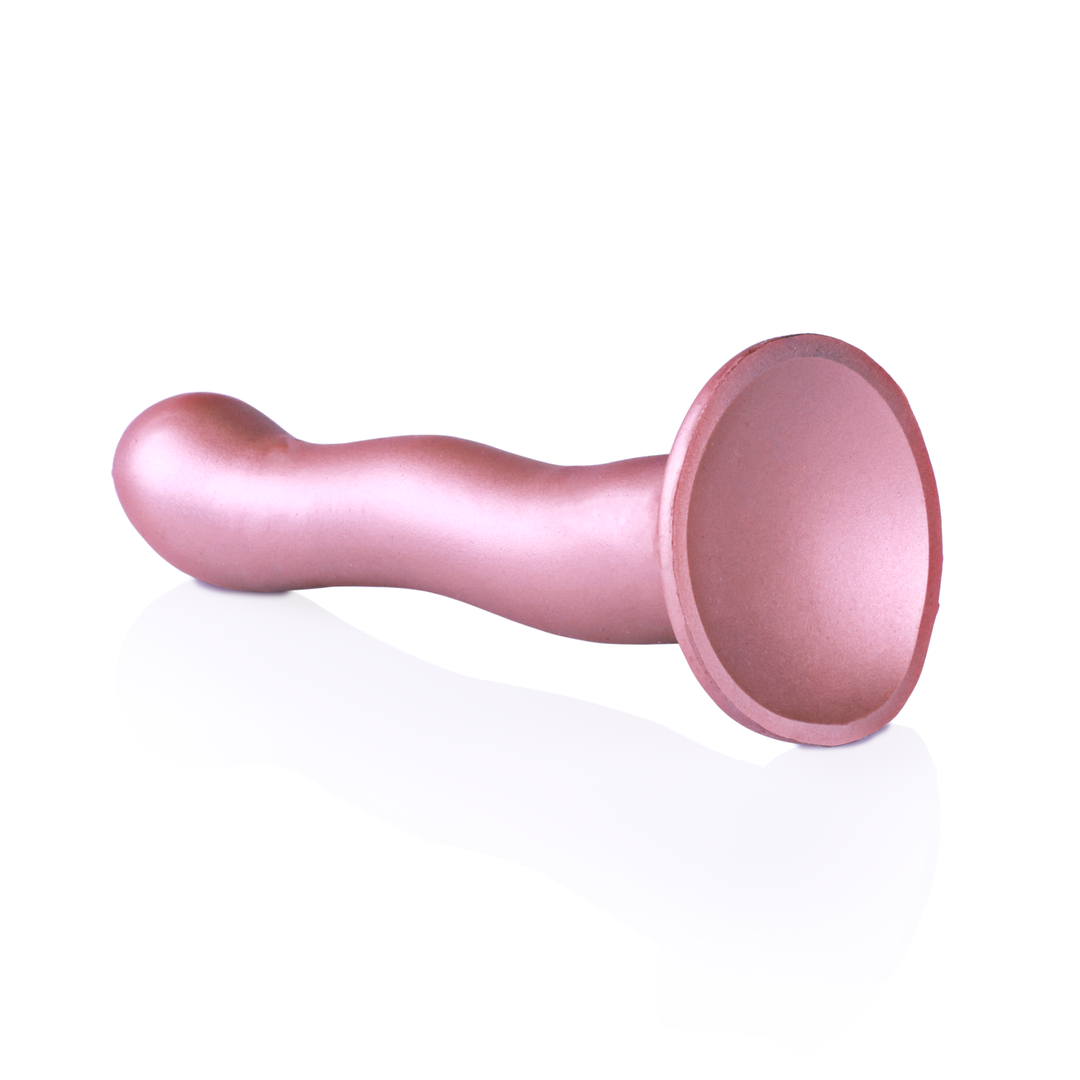 Ultraweicher Curvy G-Punkt-Dildo 17 cm Roségold | Ouch!