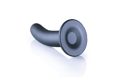 Zachte Siliconen G-Spot Dildo 14,5 cm - Gunmetal Zwart