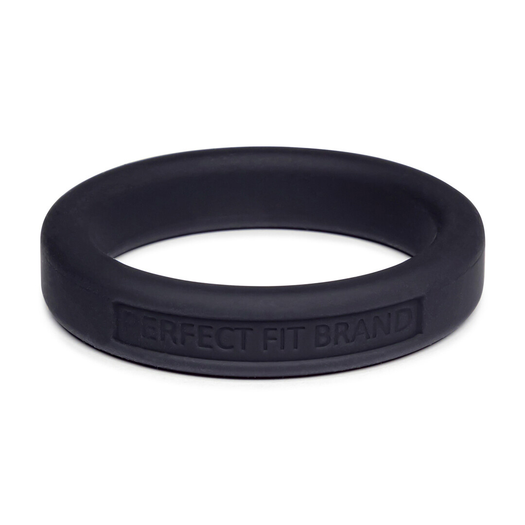 Silicone Hefty Ring Classic Cock Ring 4.4 cm Black – Comfort