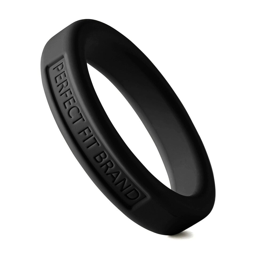 Silicone Hefty Ring Classic Cock Ring 4.4 cm Black – Comfort