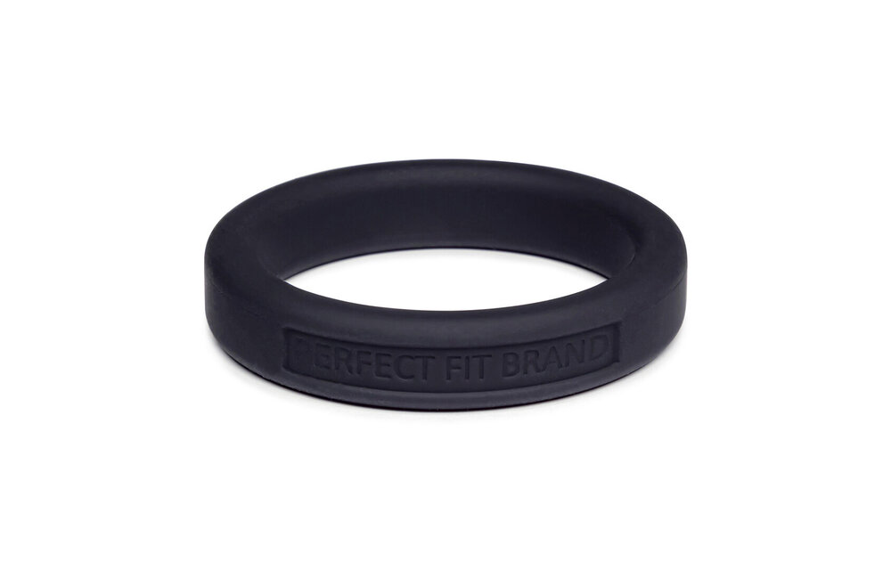 Silicone Hefty Ring Classic Cock Ring 4.4 cm Black – Comfort