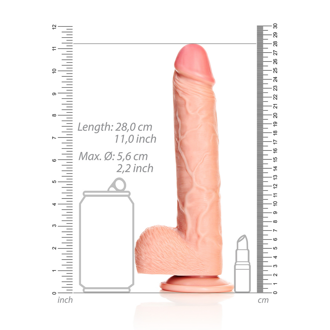 RealRock Realistic Dildo 11.5 cm with Suction Cup & Balls