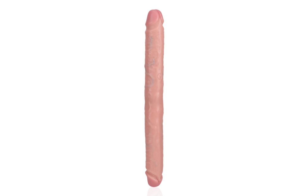 Slim Double-Sided Dildo 35.6 cm | Realistic & Skin-Coloured