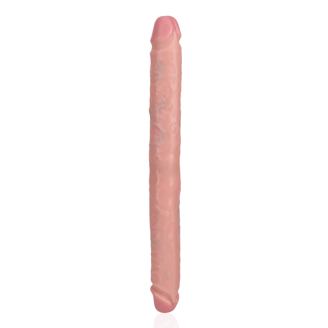 Slanke Dubbelzijdige Dildo 35,6 cm | Realistisch & Huidskleurig