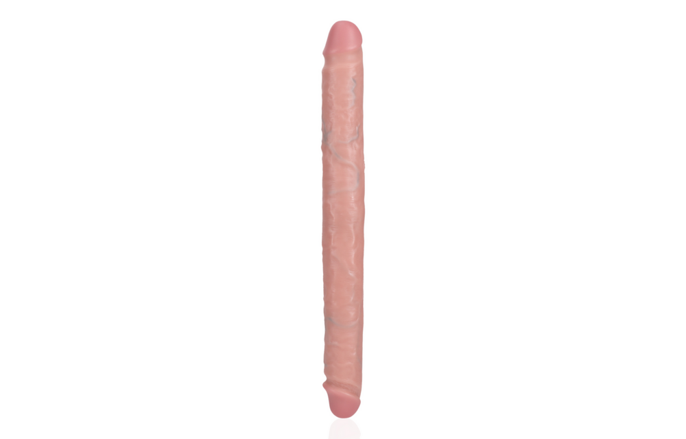 Slim Double-Sided Dildo 35.6 cm | Realistic & Skin-Coloured