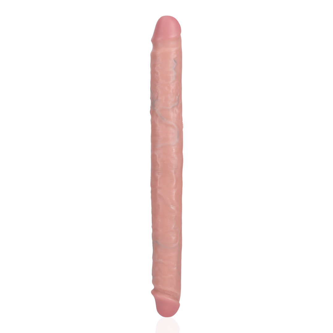Slim Double-Sided Dildo 35.6 cm | Realistic & Skin-Coloured