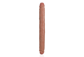 Schlanker doppelseitiger Dildo 35,6 cm Braun – Realistisch & Fest