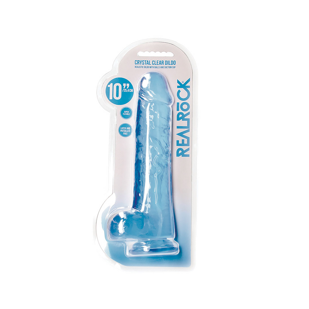 Realistischer Dildo mit Balls - 10 / 25,4 cm
