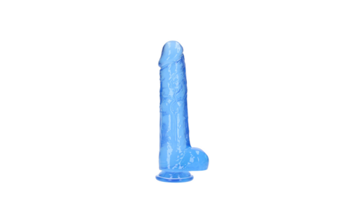 Realistische Dildo met Ballen 28 cm – RealRock CRYSTAL Clear