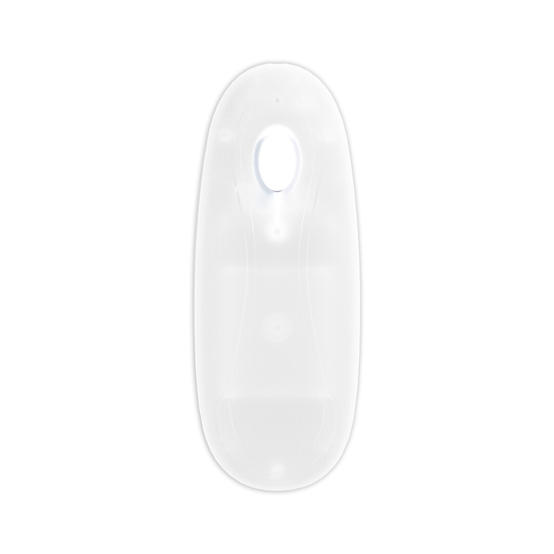 LED-vibrierender gerader Penis mit Hoden 16,2 cm transparent